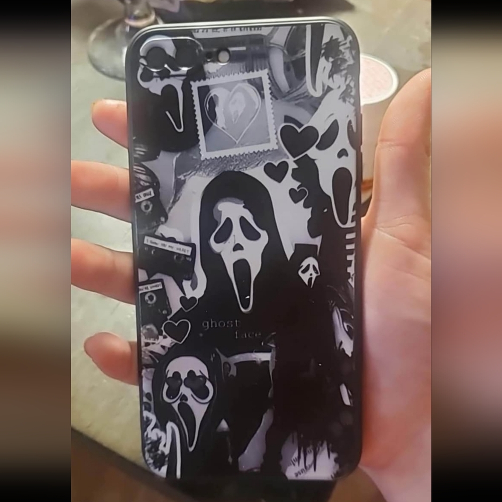 ❤️‍🔥2for$6❤️‍🔥Black Ghost Face Phone Case